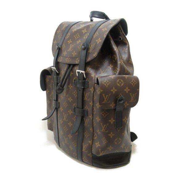 Christopher PM Monogram Canvas Black Backpack main image 4